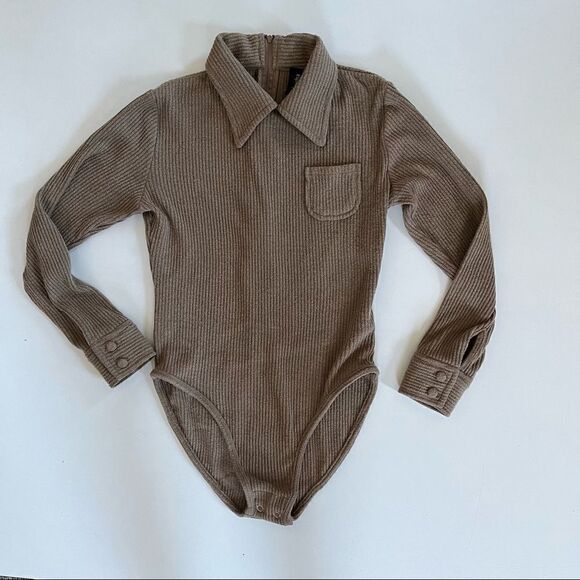 Samantha Pleet Ribbed Cafe Bodysuit XS - Picture 13 of 13